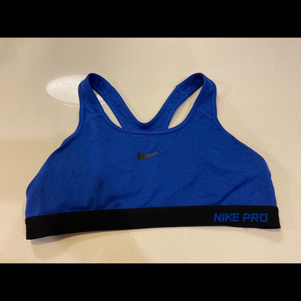 Blue Nike Sports Bra